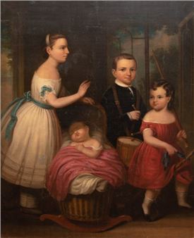 Biedermeier-Familienidyll - James Hamilton Shegogue