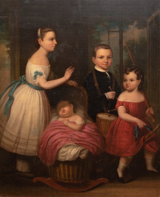 Artwork by James Hamilton Shegogue, Biedermeier-Familienidyll