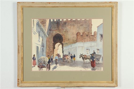Moorish Gate, Carmona (Spain), 1954, by John Lavalle, 1954