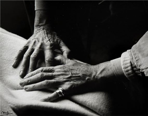 POETS - WRITERS The hands of Jean COCTEAU (1889-1963) by Louis Ingigliardi, December 1956