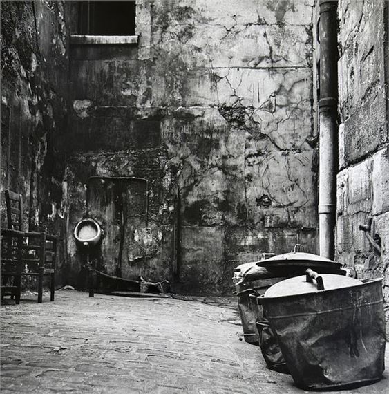 PARIS "La cour de la Schola Cantorum" by Louis Ingigliardi, 1955