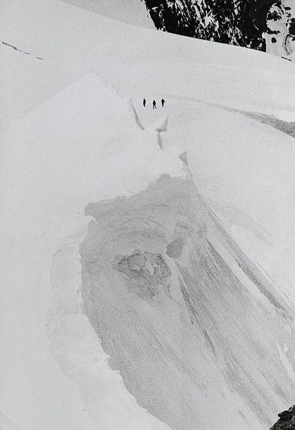 Artwork by Louis Ingigliardi, MOUNTAIN The "Kleine Scheidegg" in Switzerland, Made of silver print