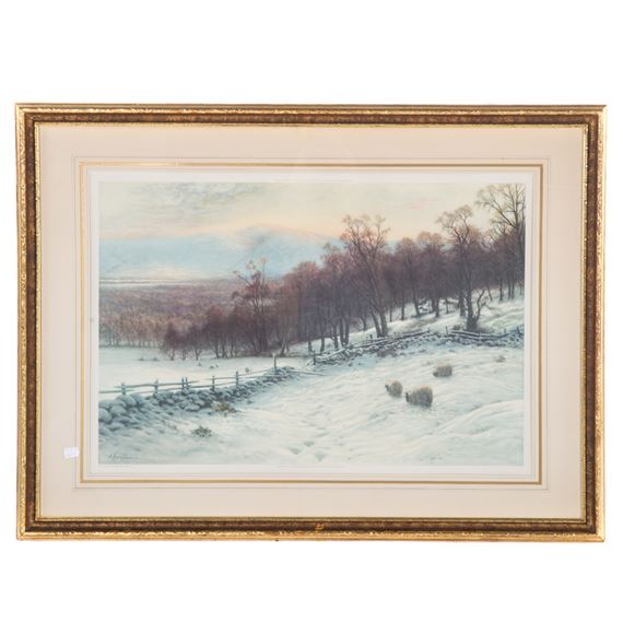 After Joseph Farquharson. Landscape, print by Joseph Farquharson