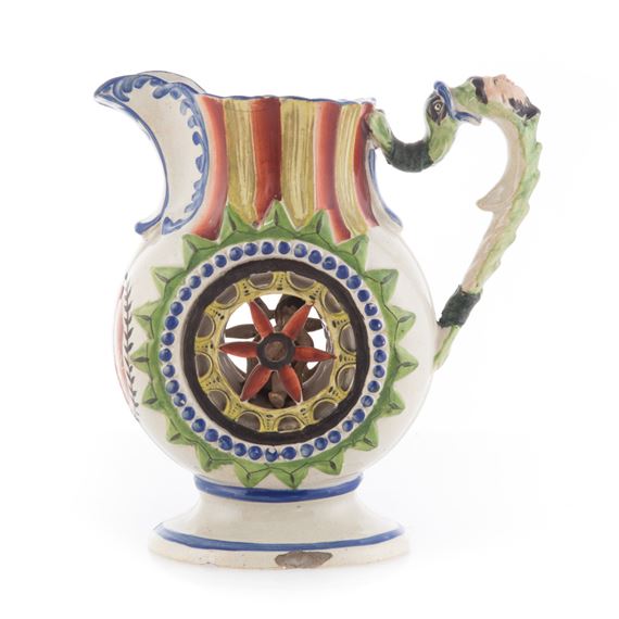 Staffordshire Staffordshire earthenware puzzle jug MutualArt