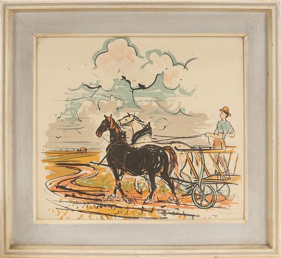 KOŇSKÝ POVOZ by Vojtěch Sedláček, 1936