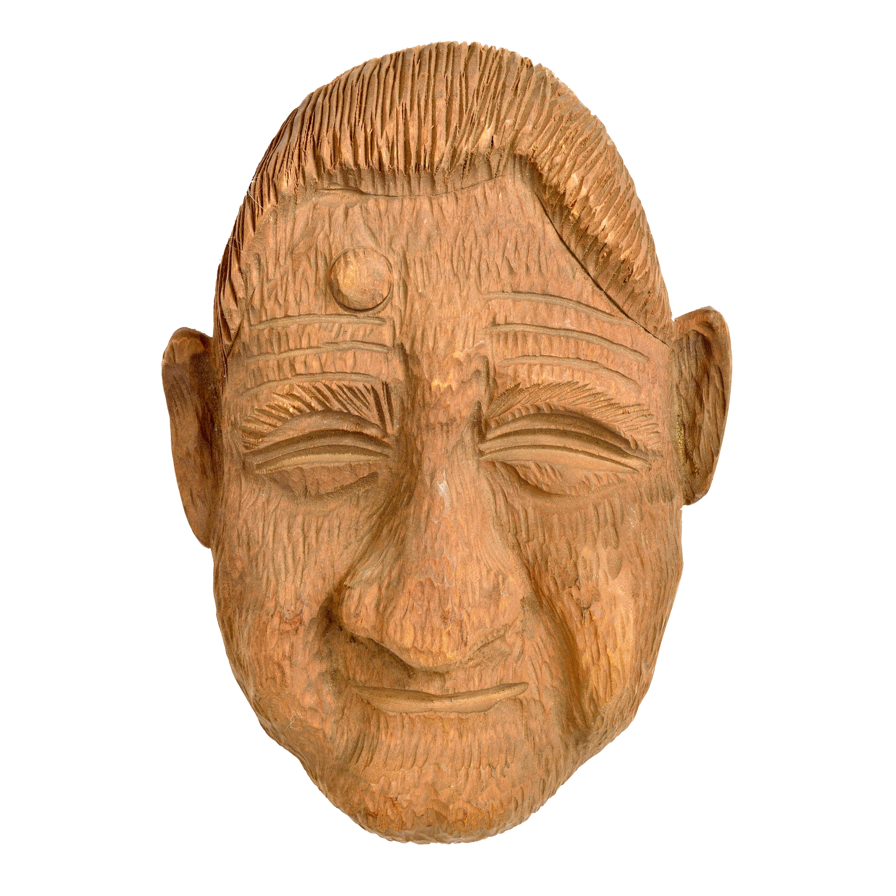 Artwork by Clarence Stringfield, Carved Portrait of Spiro Agnew,, Made of carved plaque