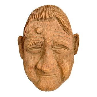 Carved Portrait of Spiro Agnew, - Clarence Stringfield