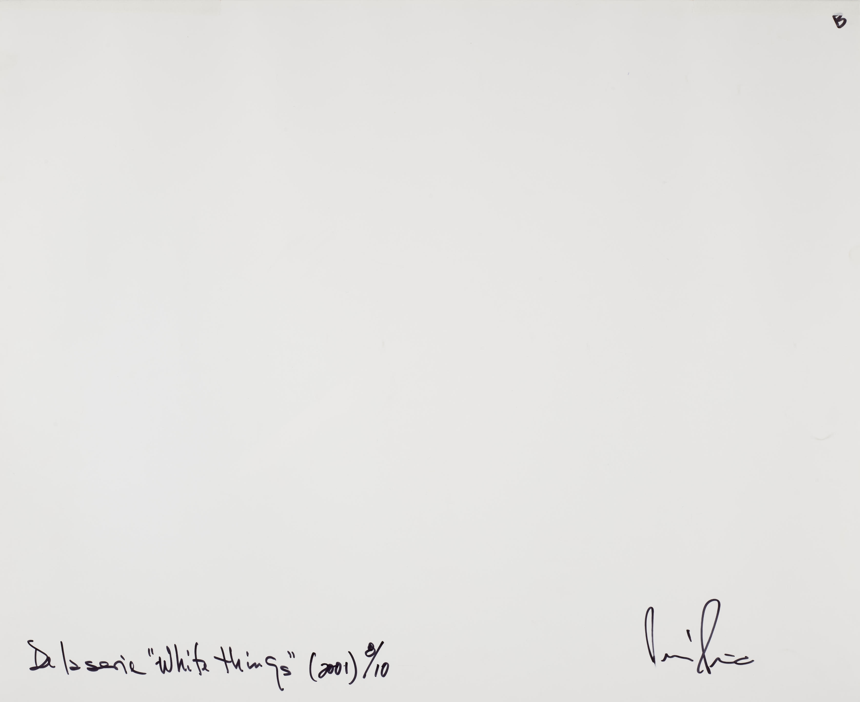 René Peña | Cigarette, from White Things series (2001) | MutualArt