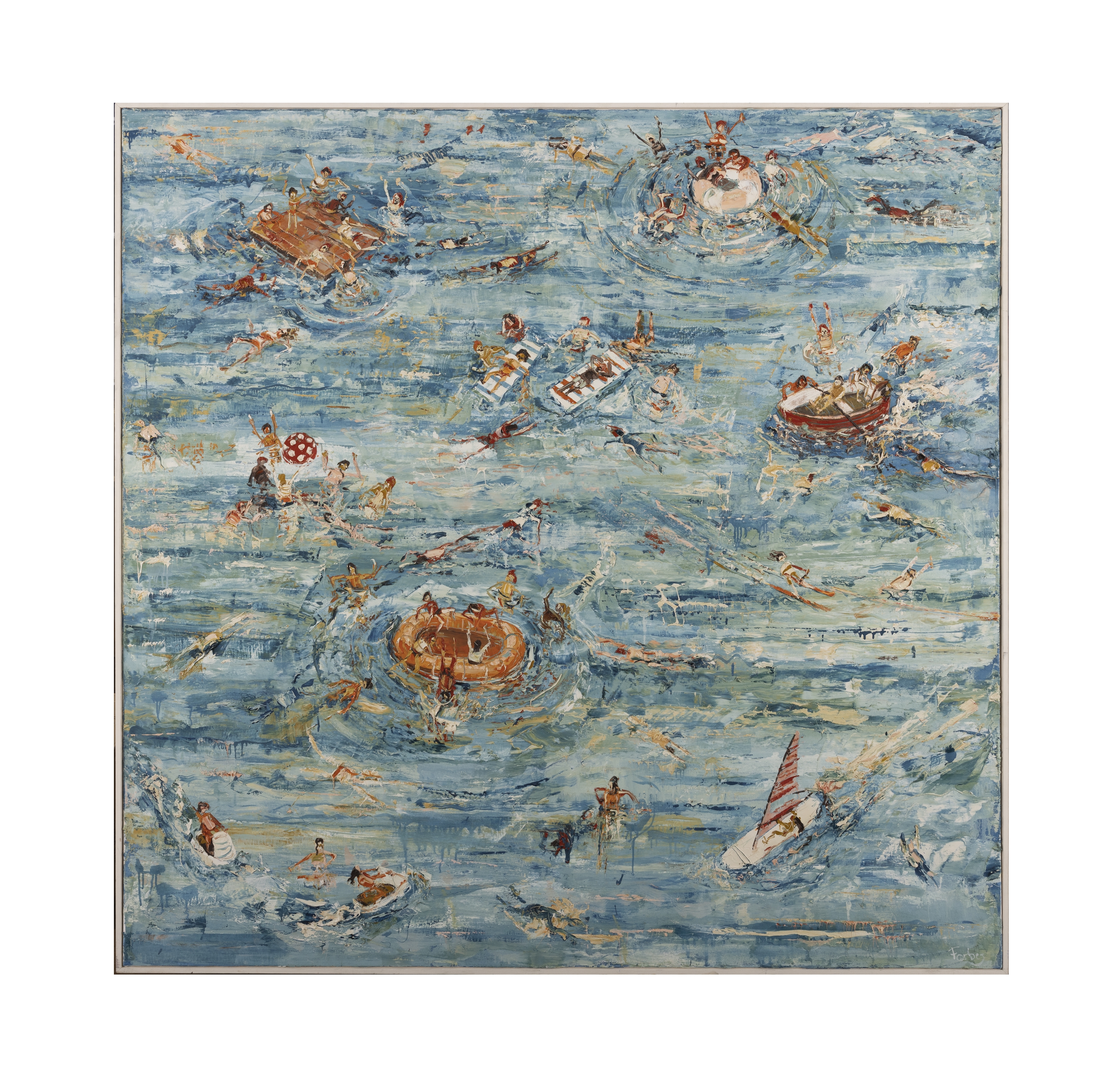 Artwork by Stephen Forbes, Water Scene, Made of oil on canvas