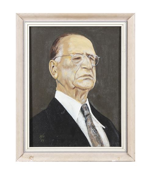 "Dev at 90" - A portrait of Eamon DeVelara by Gerald Fitzgerald