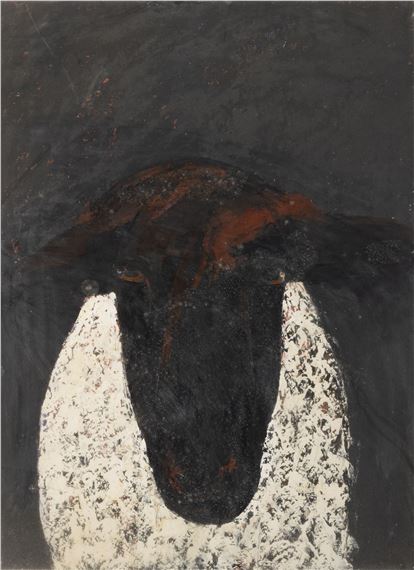 Artwork by Sarah Walker, Portrait of Sheep III, Made of Oil on paper