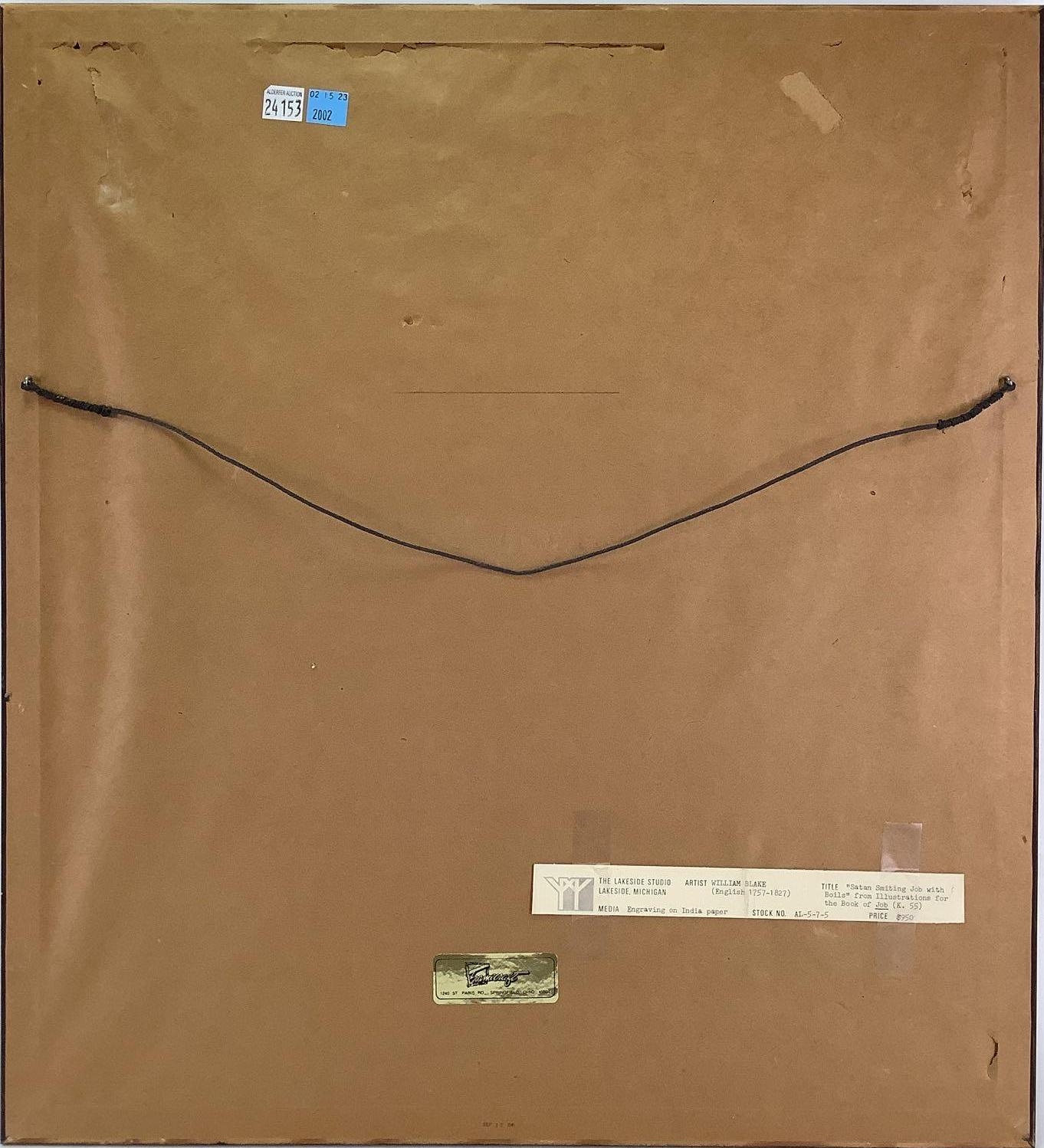 William Blake | Satan Smiting Job with Boils | MutualArt