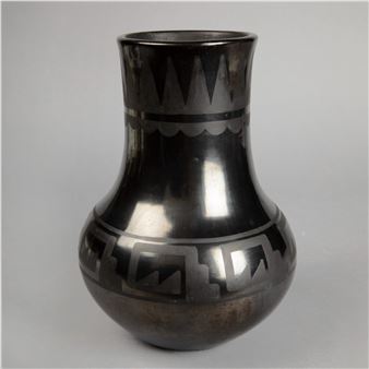 Black on Black Vase - Julian Martinez