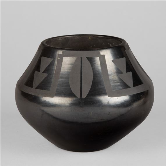 Blackware Jar, ca. 1930s by Maria Montoya Martinez, Julian Martinez, circa 1930s