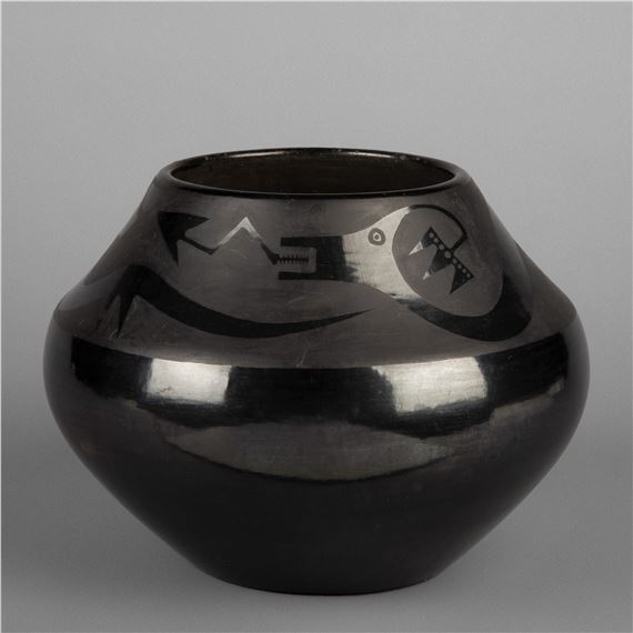 Blackware Jar, ca. 1940s by Maria Montoya Martinez, Julian Martinez, circa 1940s