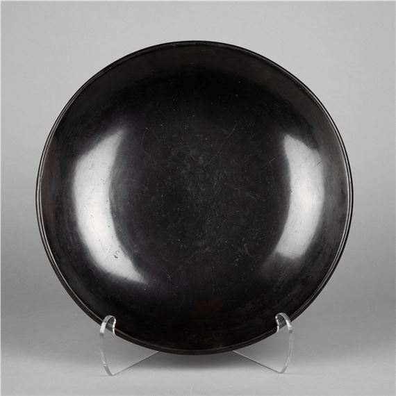 Blackware Plate, ca. 1950 by Maria Montoya Martinez, circa 1950