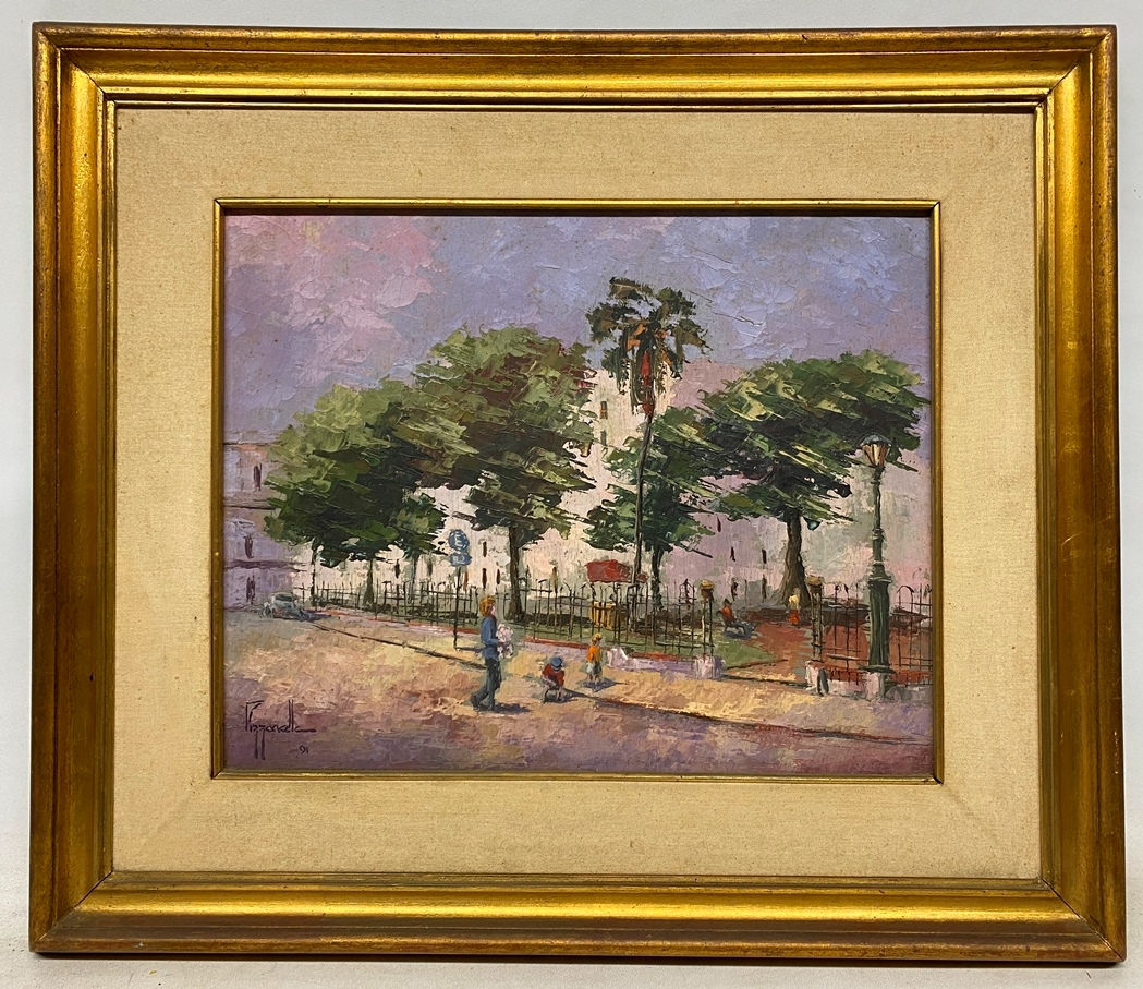 Artwork by Jorge Pizzanelli, Plaza Zabala, Made of Oleo sobre fibra