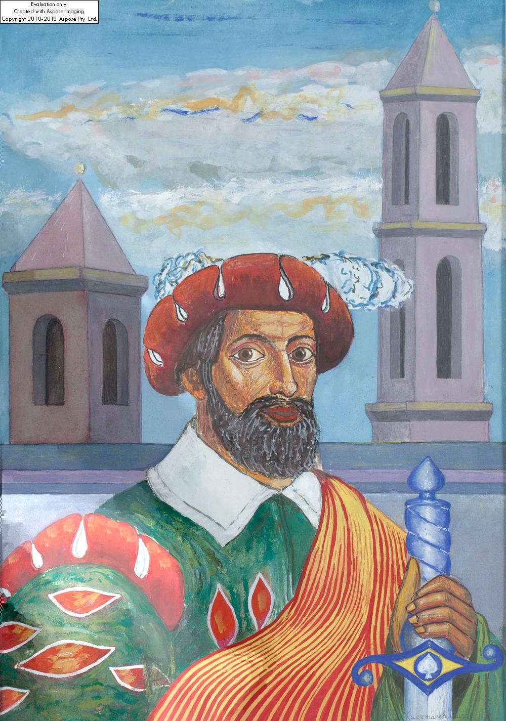 Jan Kaczmarkiewicz Design of the set for the play Don Quixote MutualArt