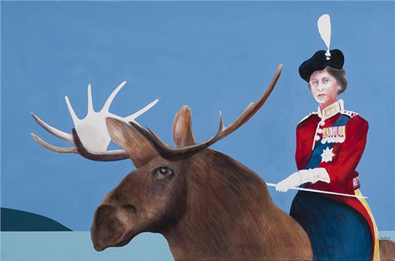 Promenade by Charles Pachter, dated 1973