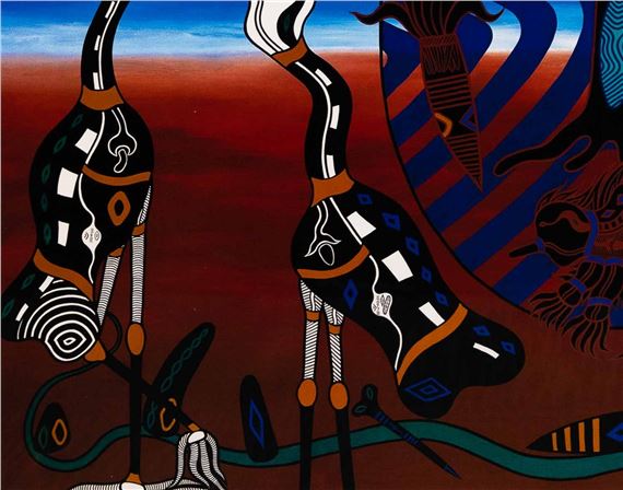 Graham Rennie Biggibilla | Brolgas Murratha Namoi (1996) | MutualArt