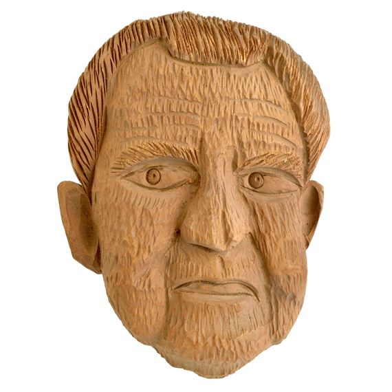 Chip-carved Portrait of Richard Nixon, by Clarence Stringfield, circa 1965