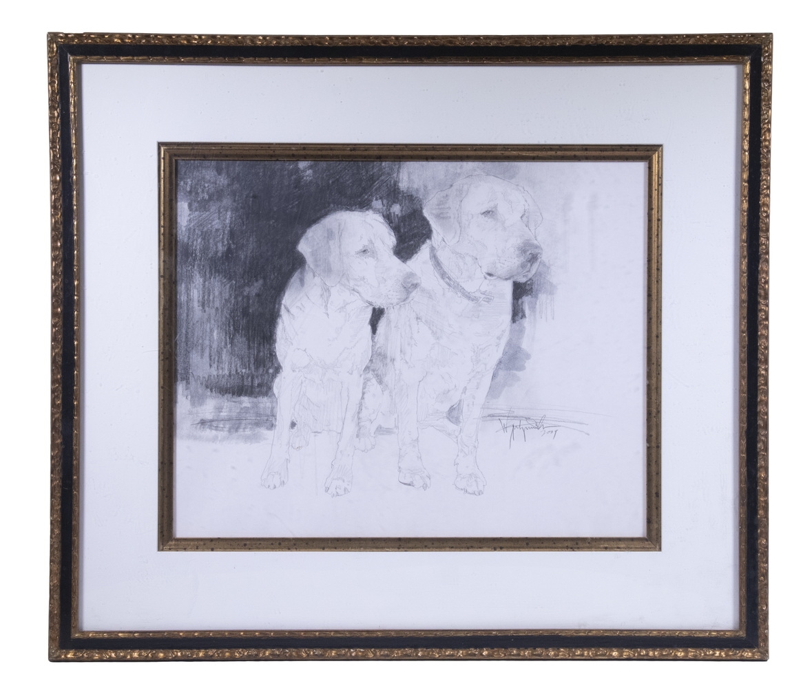 Walter Spitzmiller Two Labrador Retrievers (2009) MutualArt