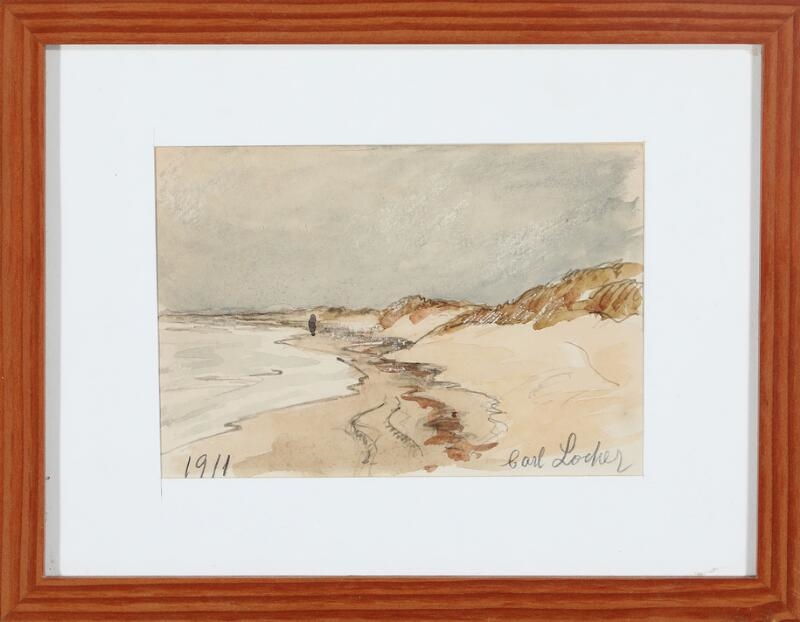 Carl Ludvig Thilson Locher | Coastal scene from Skagen (1911) | MutualArt