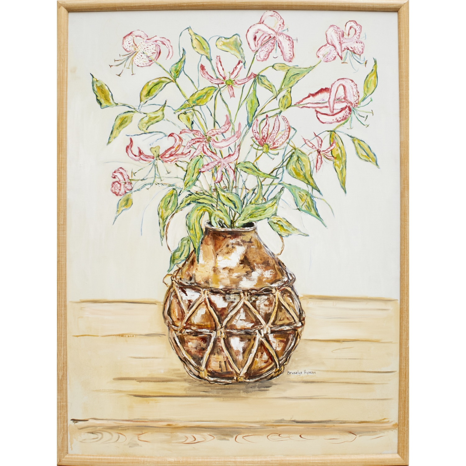 Artwork by Beverly Hyman, Floral Still Life, Made of oil on canvas