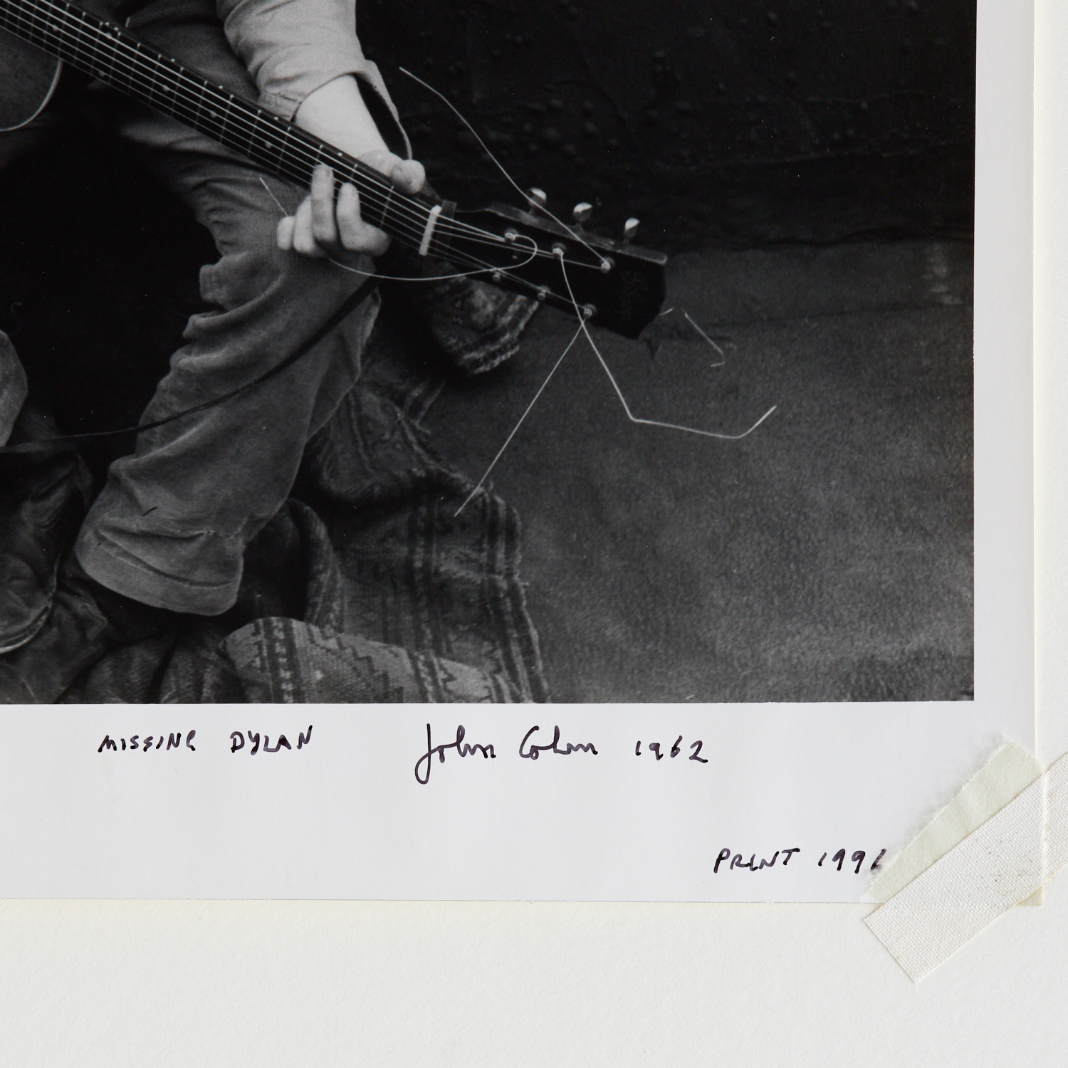 Artwork by John Cohen, Missing Dylan, Made of photograph