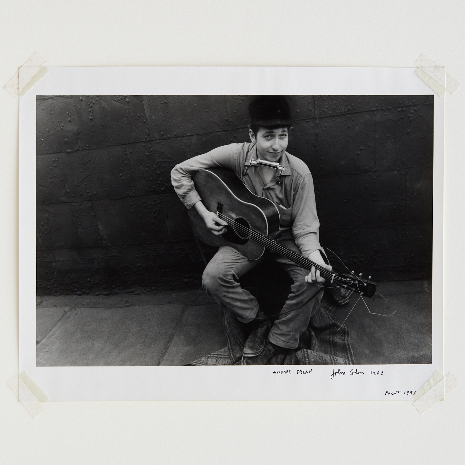 Artwork by John Cohen, Missing Dylan, Made of photograph