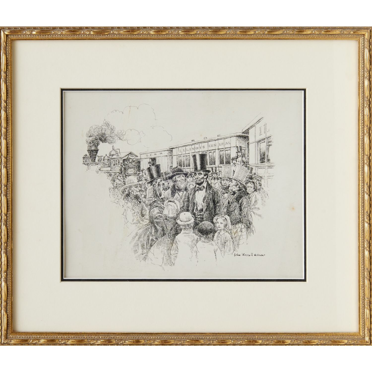 John Wolcott Adams Lincoln illustration (1919) MutualArt