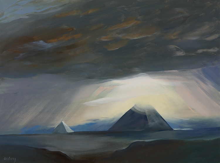 Toni Onley Sunset The Great Pyramid Khufu (1999) MutualArt