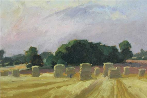 Hay stacks by Charles Debenham