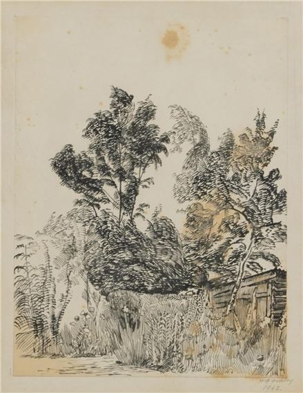 Hugh Finney | Rural landscape with trees | MutualArt