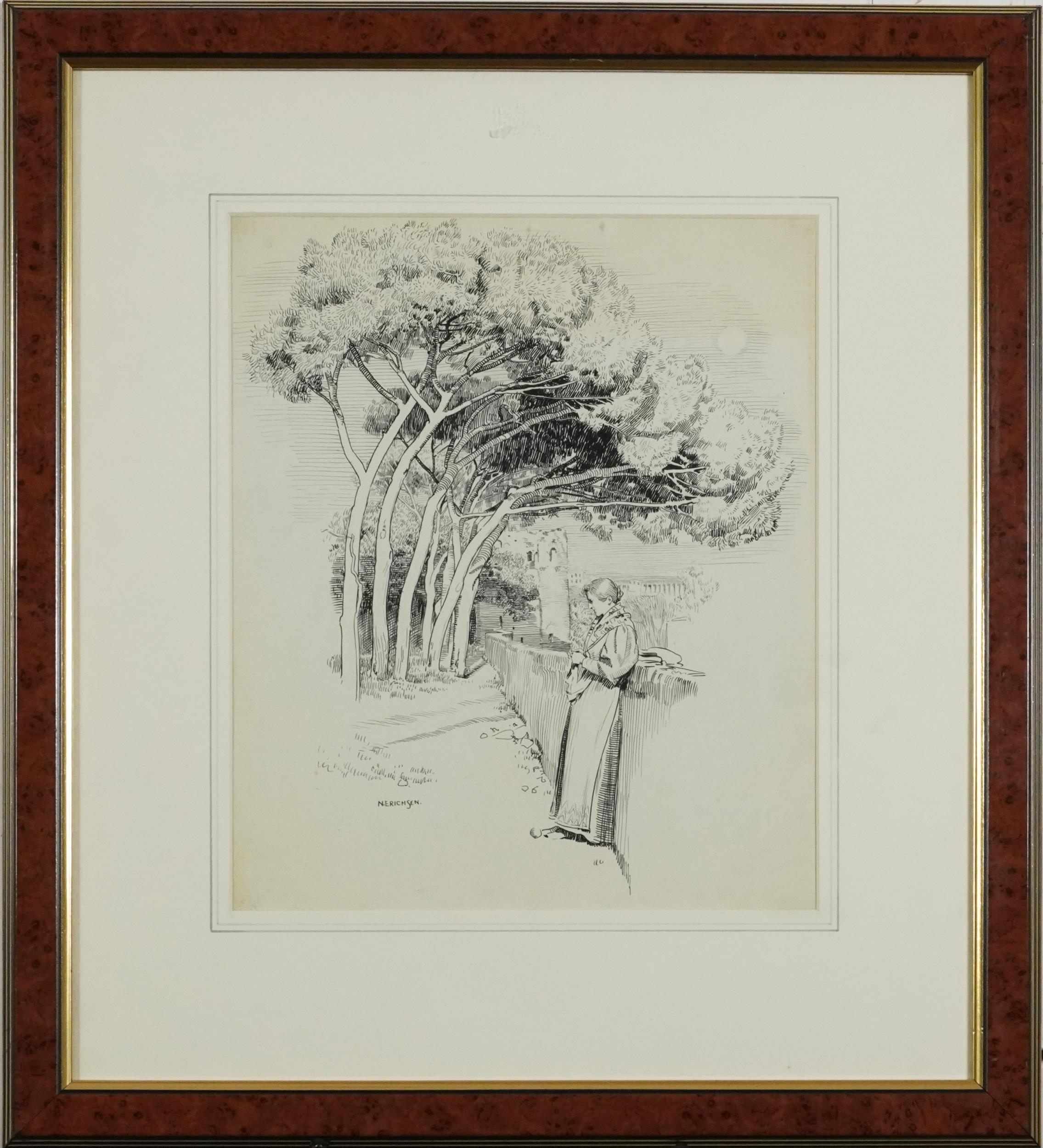 Artwork by Nelly Erichsen, The Story of Rome, Made of ink illustration with embossed watermark