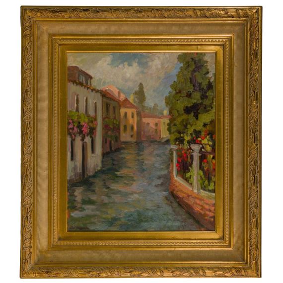 "Ponte Fasciani" Oil on Canvas by Robert Ferguson, 2000