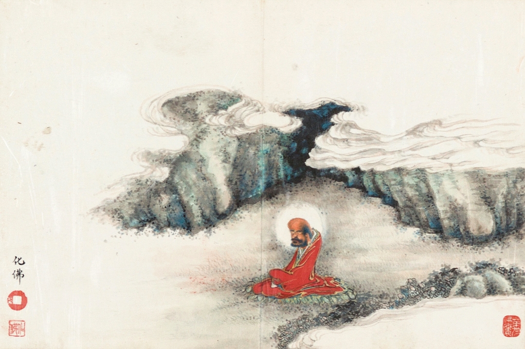 Qian Hui'an | Buddha's Red Clothes Arhat | MutualArt