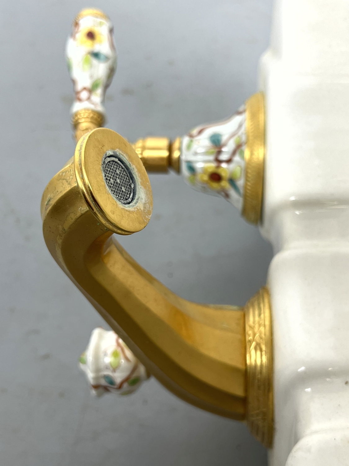 View of Sherle Wagner | SHERLE WAGNER Porcelain Bathroom Sink and Fixtures ...