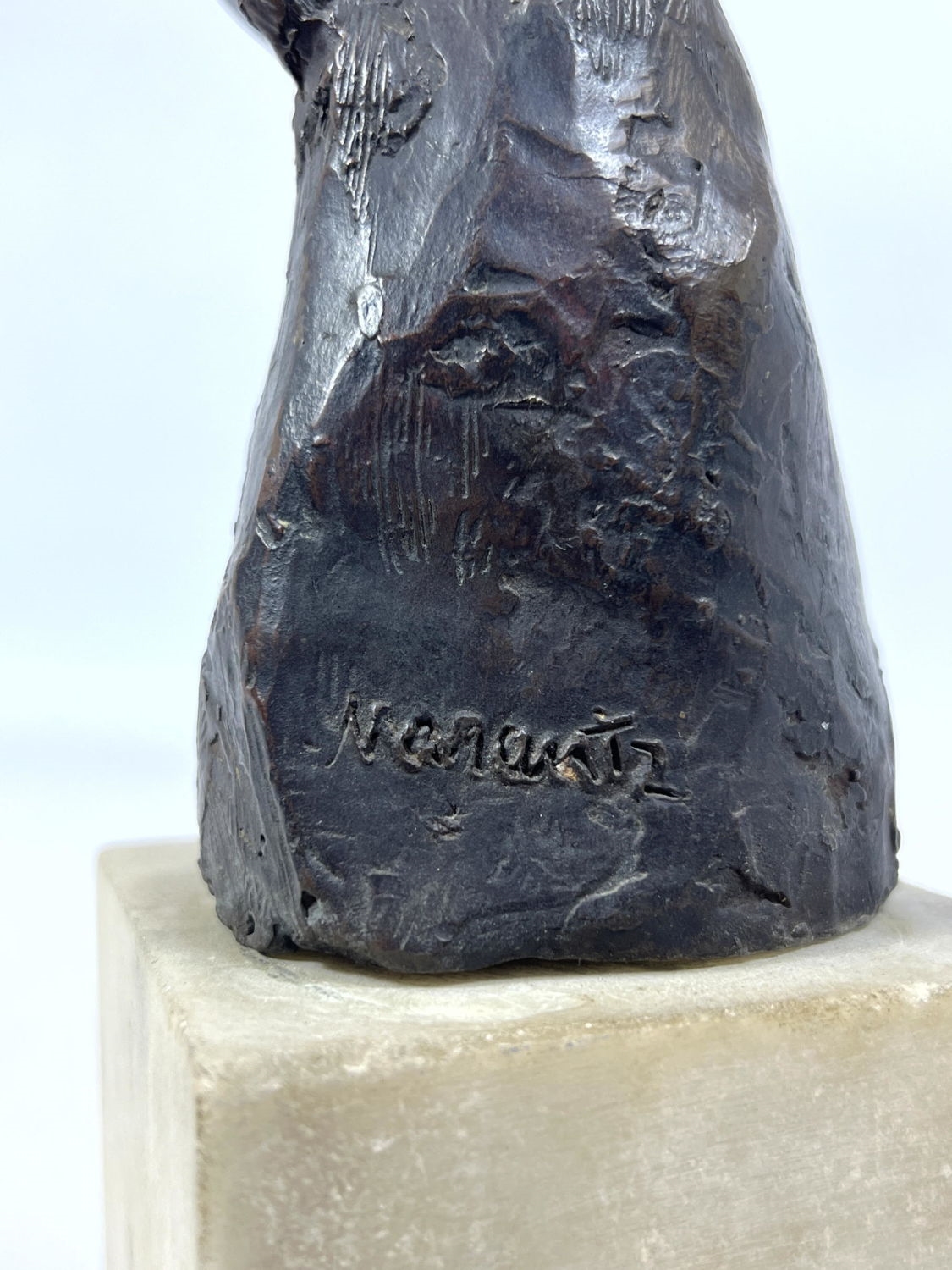 Artwork by Irving Marantz, Irving Marantz American sculpture signed on the back bronze sculpture, Made of bronze sculpture