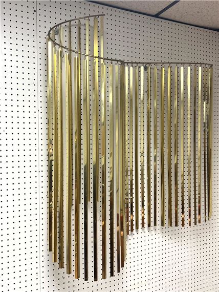 Curtis Jeré | C JERE Gold Tone Metal Waterfall Dangle Sculpture