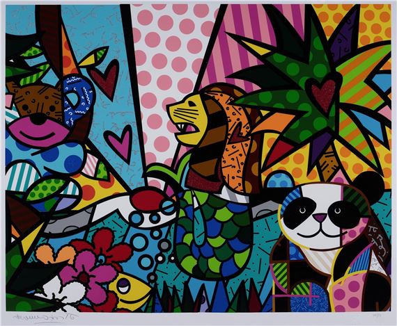 Romero Britto | Asia Pacific II | MutualArt