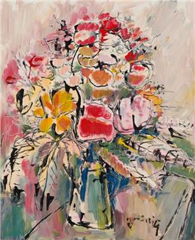 Santa Marie da la Salute, La conciergerie, Vase de fleurs, Péniches, l'église de Saint Germain des prés - Mario Bonamici