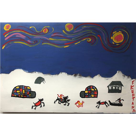 UNTITLED (ARCTIC LIFE) by Floyd Kuptana