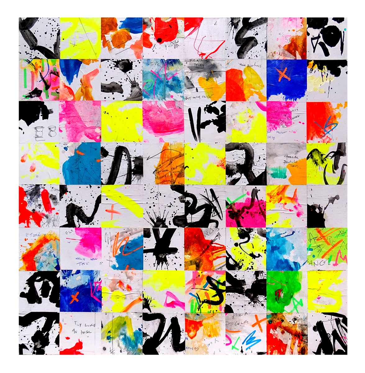 Frederic Camilleri Découpage, collage de chutes de papier d’artiste et acrylique sur toile de