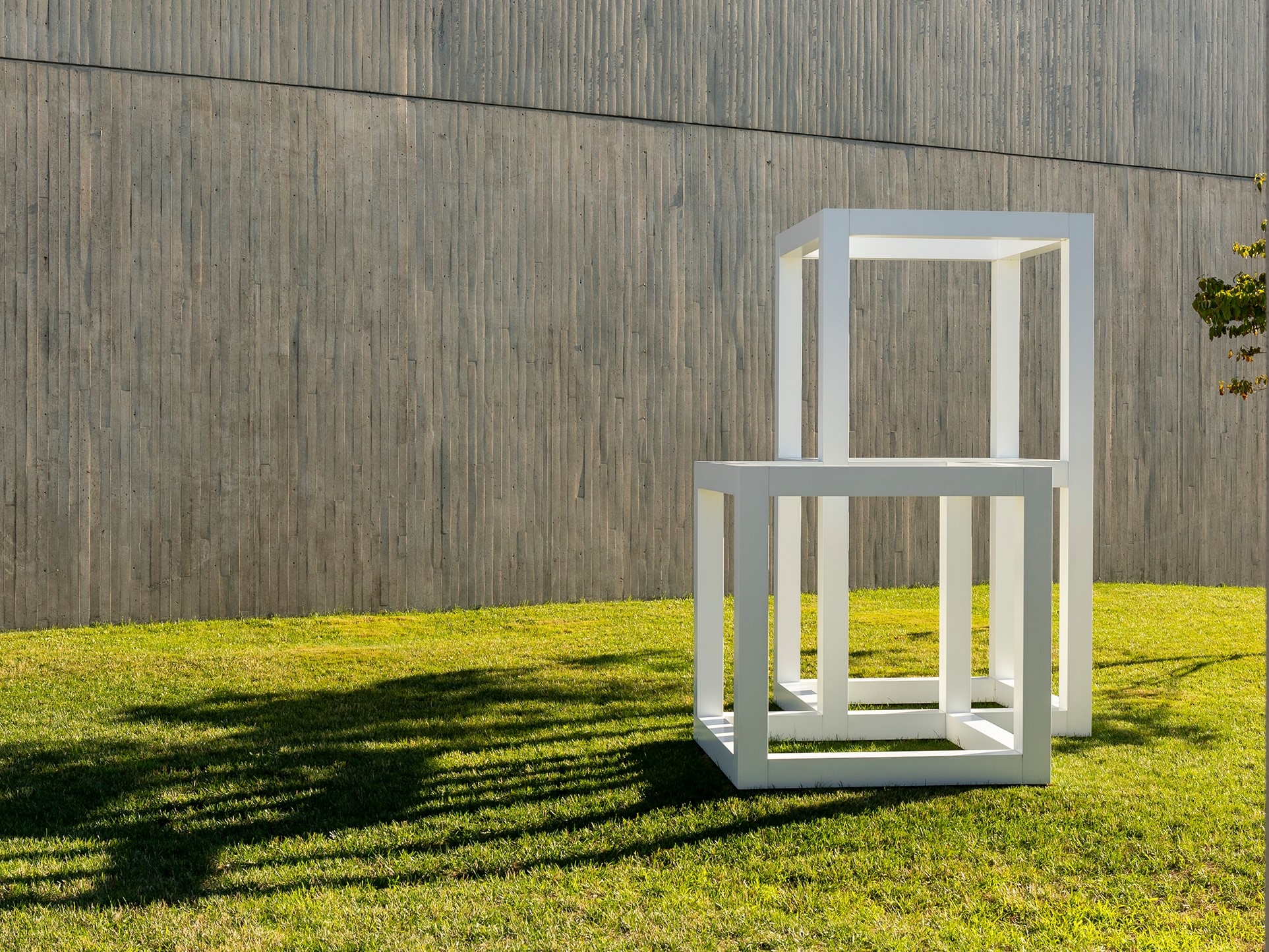 Artwork by Sol LeWitt, 1 x 2 Half Off, Made of enamel on aluminum