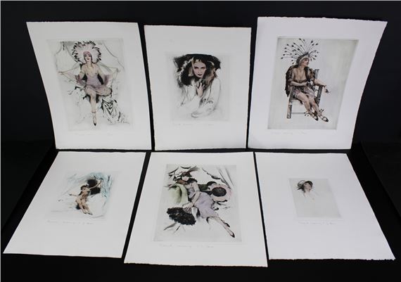 Each signed and inscribed "original engraving" on front in pencil by Carl Josef Bauer, 1897