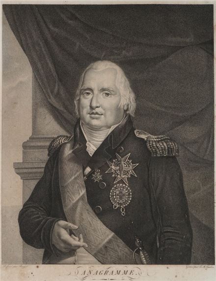 Sa majesté Louis XVIII, roi de France et de Navarre by Jean Gudin