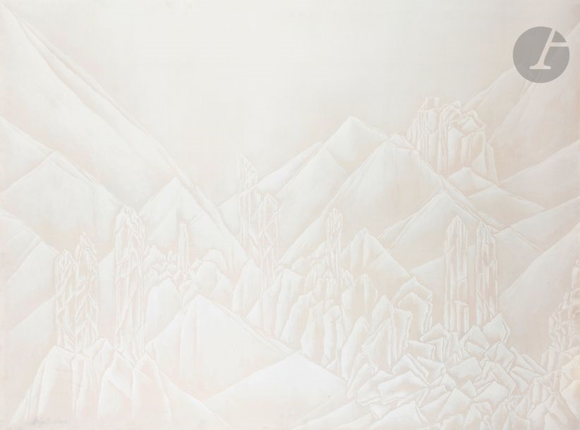 Artwork by Brigitte Simon, The Mounts of Hypnos, Made of oil on canvas