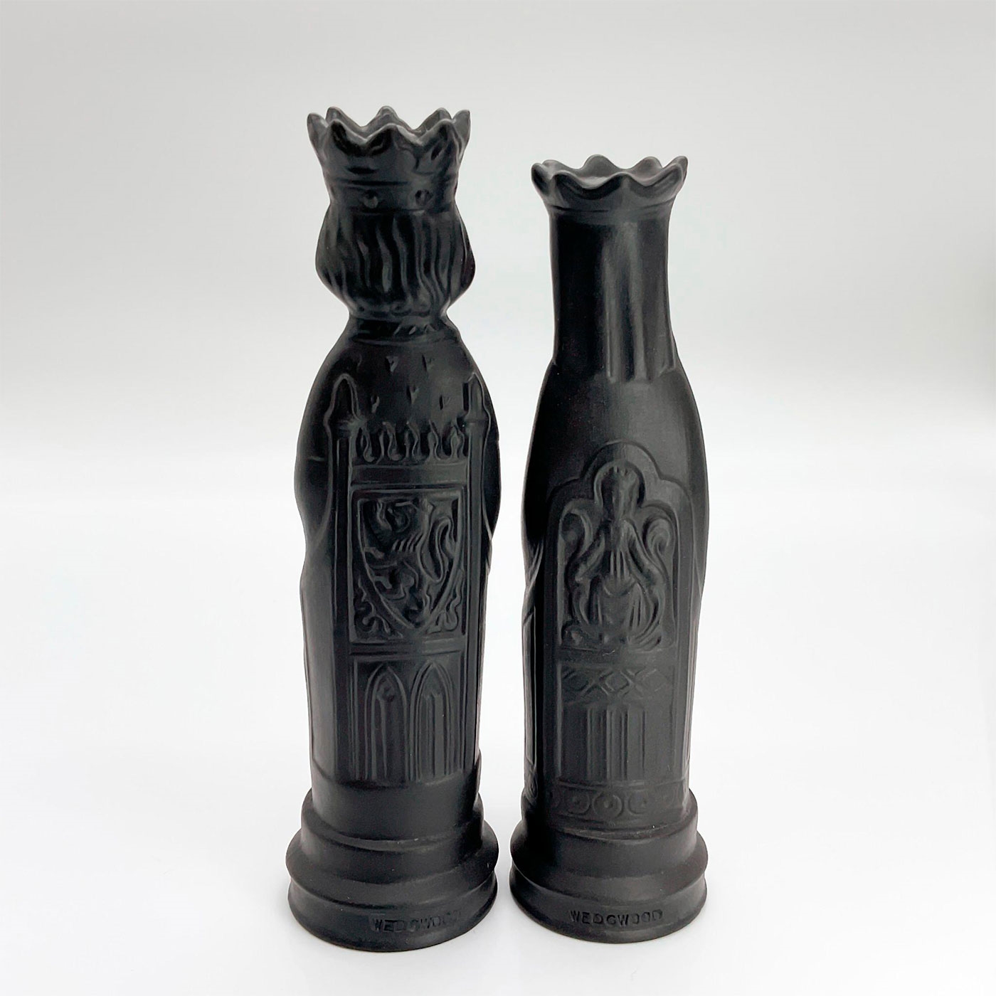 Arnold Machin | Pair of Wedgwood Black Basalt Chess Figures (1960 ...