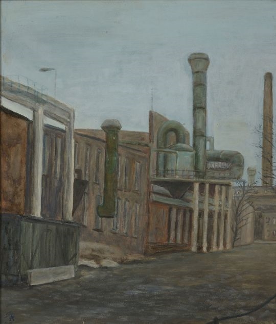 Artwork by Siegfried Höfer, GISAG, Made of oil